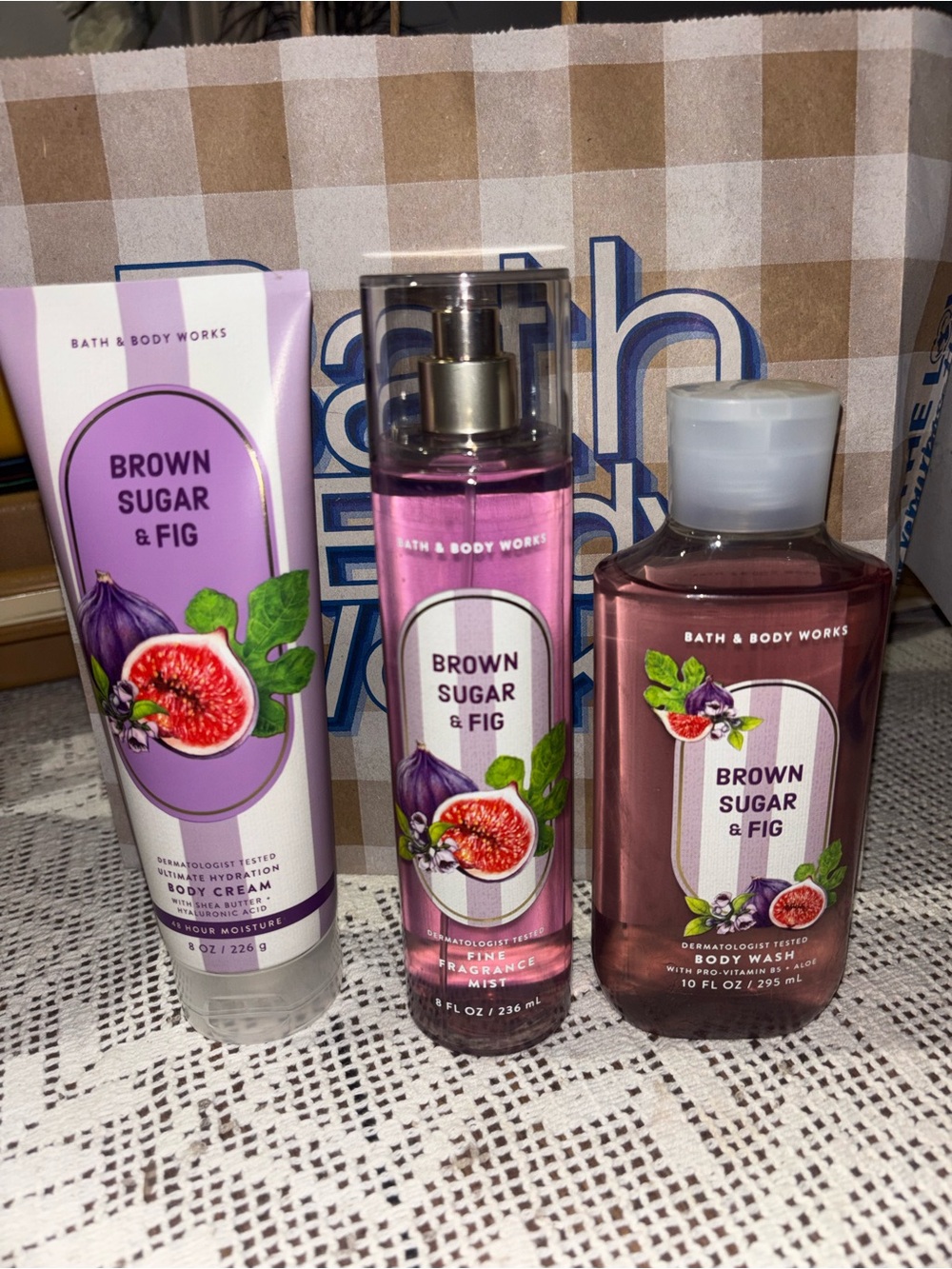 (2026)Bath & Body Works Brown Sugar & Fig Fragrance Mist, Body Cream & Body Wash